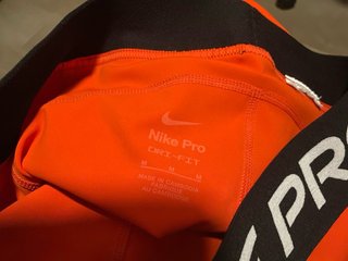 Mallas Nike Pro Naranja Mujer Talla M