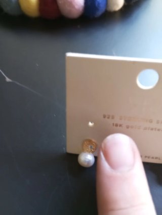 Pendientes Parfois PerlaAguaDulce platabañooro18k