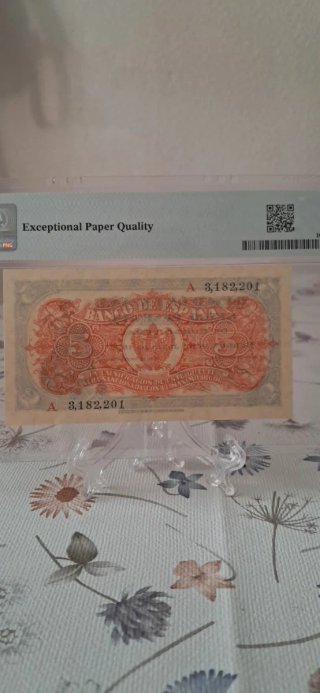 Billete 5 Pesetas España 1937 Burgos