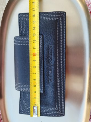 Funda gafas piel Carla Bertini negra