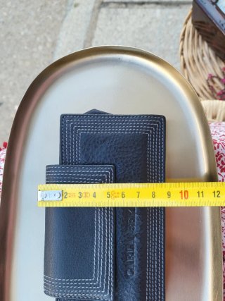 Funda gafas piel Carla Bertini negra