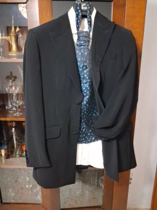 Traje Novio Pierlorenzo Negro 4 Piezas