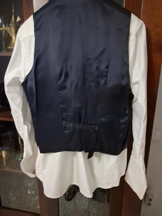 Traje Novio Pierlorenzo Negro 4 Piezas