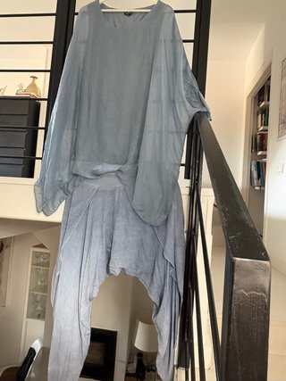 Conjunto Pantalón Harén Seda Talla Única