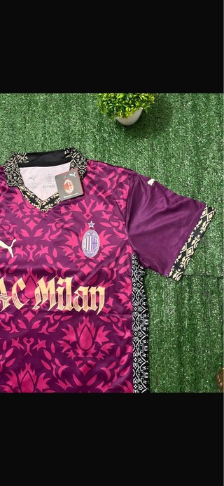 Camiseta AC Milan Rosa Tamanho M