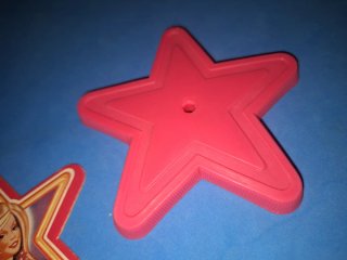 Barbie Superstar Congost Base peana y Cartón publi