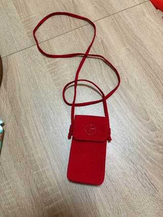 Porta telefono Giorgio Armani rosso