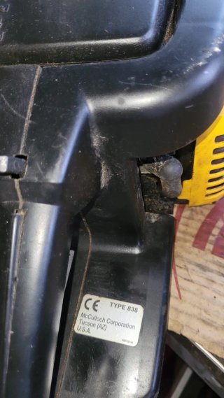 Motosierra McCulloch Mac Cat 839 funciona