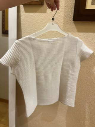 Camiseta blanca de manga corta