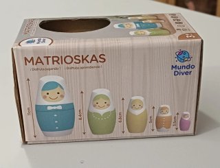 Matrioskas de Madera Mundo Diver