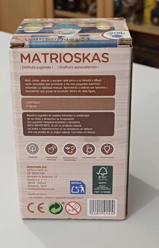 Matrioskas de Madera Mundo Diver