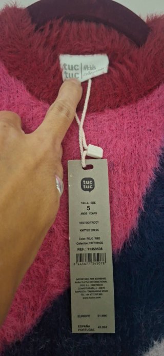 Vestido niña TUC TUC patchwork