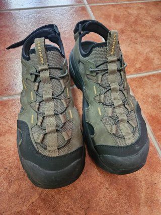 Sandalias Skechers Marrón/Verde Talla 43