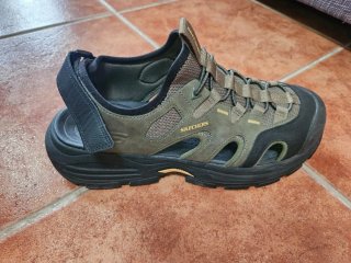 Sandalias Skechers Marrón/Verde Talla 43