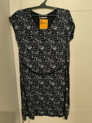 Vestido Verano KUKUL Negro Blanco Talla M