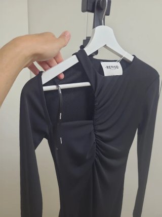 Vestido largo negro REVISE CONCEPT