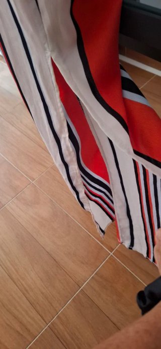 Mono fluido rayas multicolor