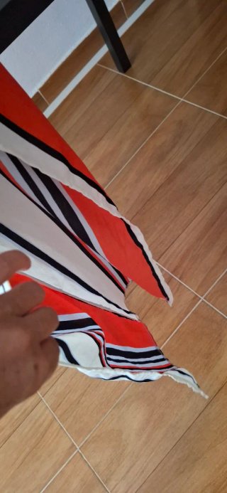 Mono fluido rayas multicolor