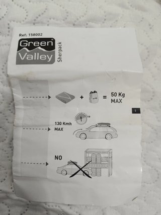 Cofre,baul de techo plegable Green Valley