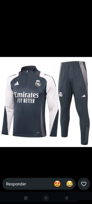 Conjunto Adidas Chándal Gris y Blanco