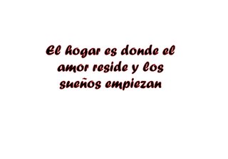 Frases decorativas para el hogar