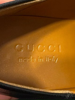 Mocasines Gucci Piel Negro Hebilla Dorada