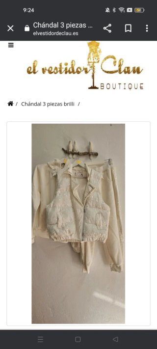 Chándal pedrería y lentejuelas