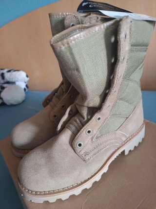 Botas Militares Beige/Verde Originales