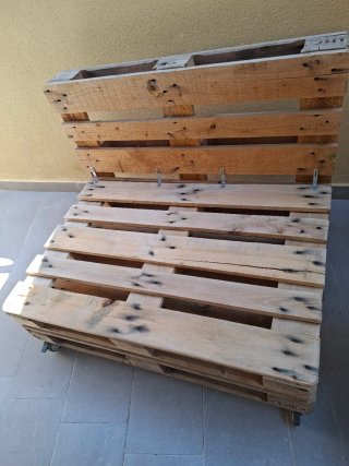 Conjunto Sofás y Mesa Terraza Palets