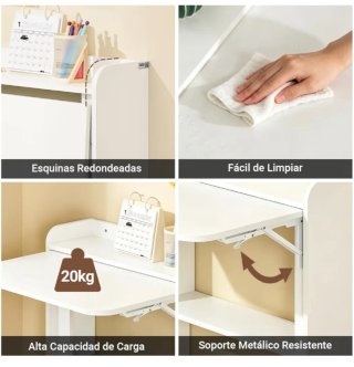 Escritorio Plegable Blanco