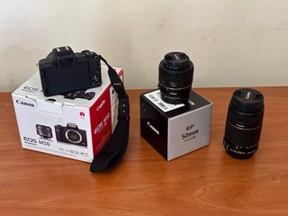 Canon EOS M50 Kit com 3 Lentes