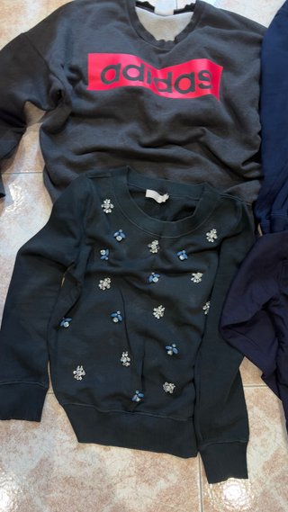 Lote 4 sudaderas Adidas, Stefanel, Springfield