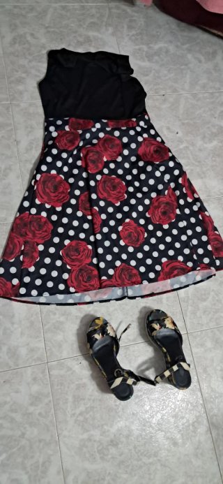 Vestido y zapatos lote