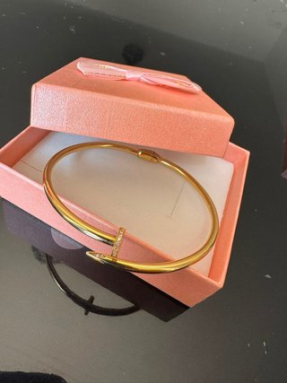 Pulsera estilo Cartier 18k Italiana 8.1 gr
