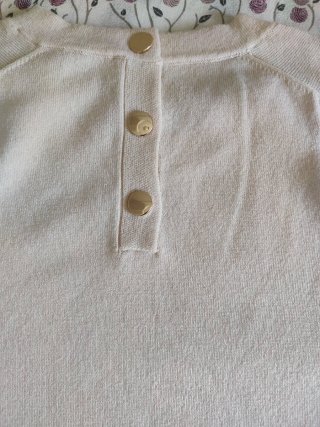 Jersey Zara manga corta beige