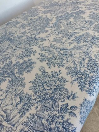 Retal 2 x1,40 Tuile de Jouy en loneta estampada