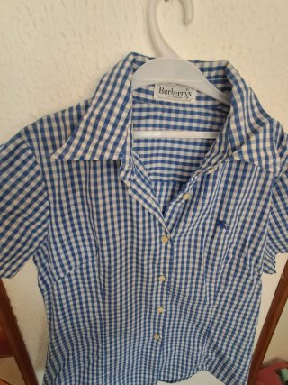 Camisa Burberry's cuadros azul