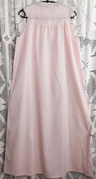 Camisa de dormir LILY 38 (L) rosa bordada