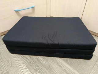 Colchón plegable cuna negro