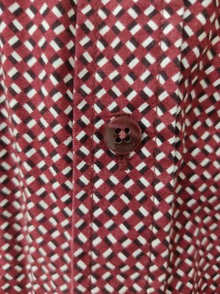 Camisa Armani Jeans Talla M Estampada Burdeos