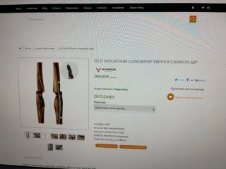 Old Mountain Longbow Carbon 68"