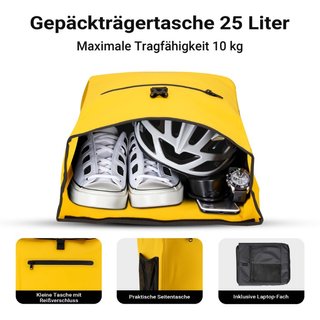 Wiltec 65501 Silencioso bolso de bicicleta 4in1 25