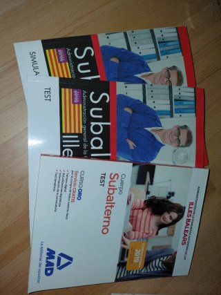 Libros Subalterno CAIB. Test y Simulacros