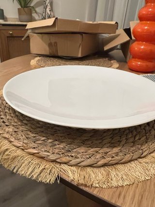 Vajilla Porcelana Blanca 20 piezas