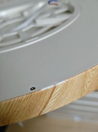 Plafón (lampara) LED redondo madera