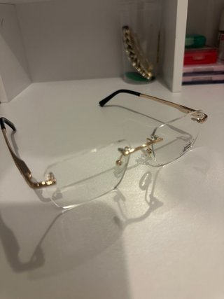Gafas estilo Montblanc Doradas y Negras