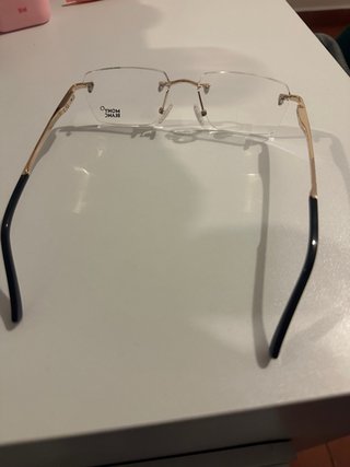 Gafas estilo Montblanc Doradas y Negras