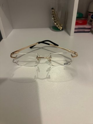 Gafas estilo Montblanc Doradas y Negras