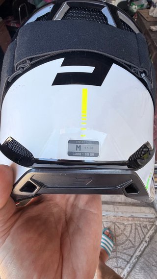 Casco Motocross SHOT con Gafas Verdes