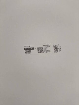 Mesa redonda IKEA blanca madera
